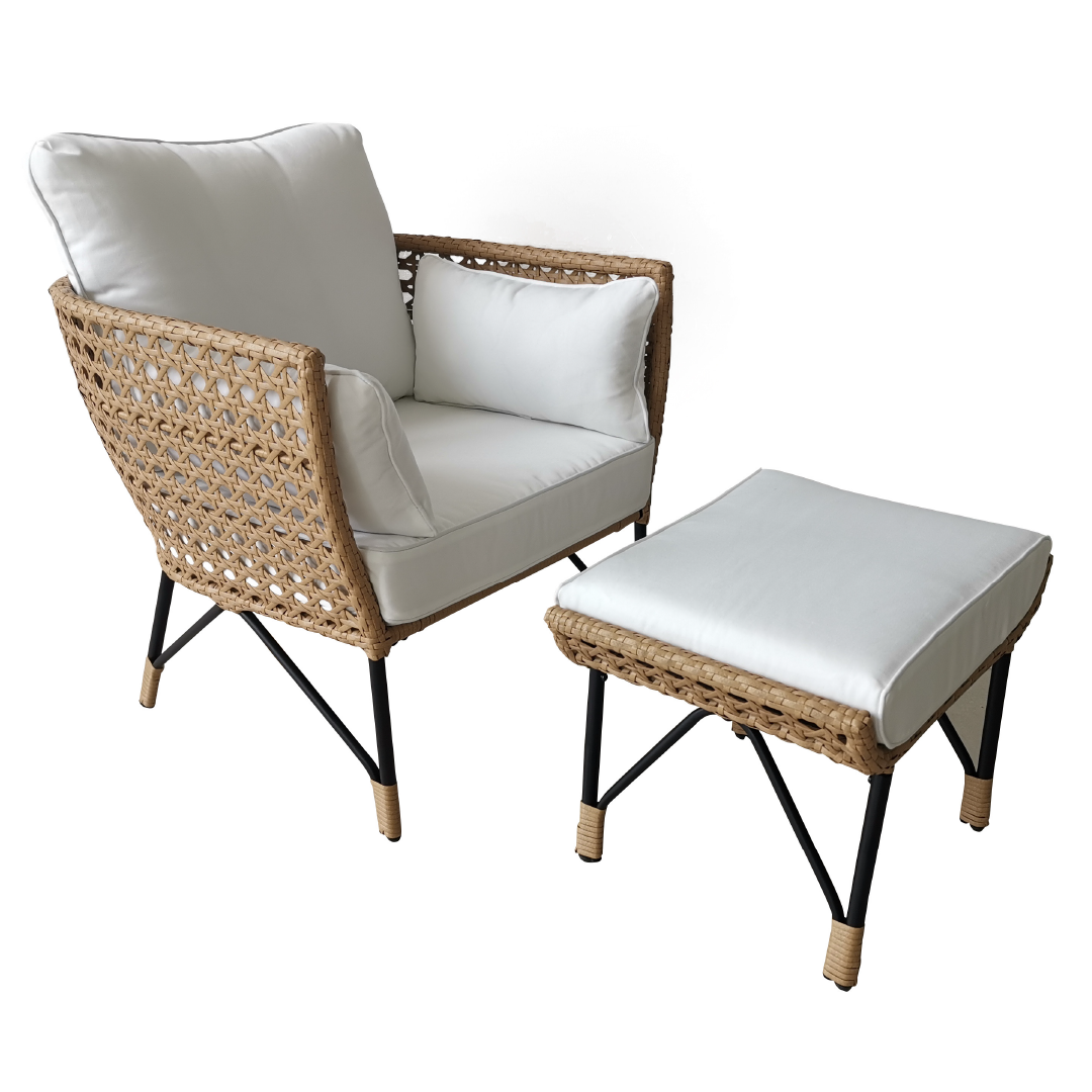 Statement Lounge Chair and Ottoman