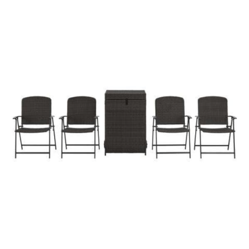 Woven Folding Storage Box with 4 Chairs
