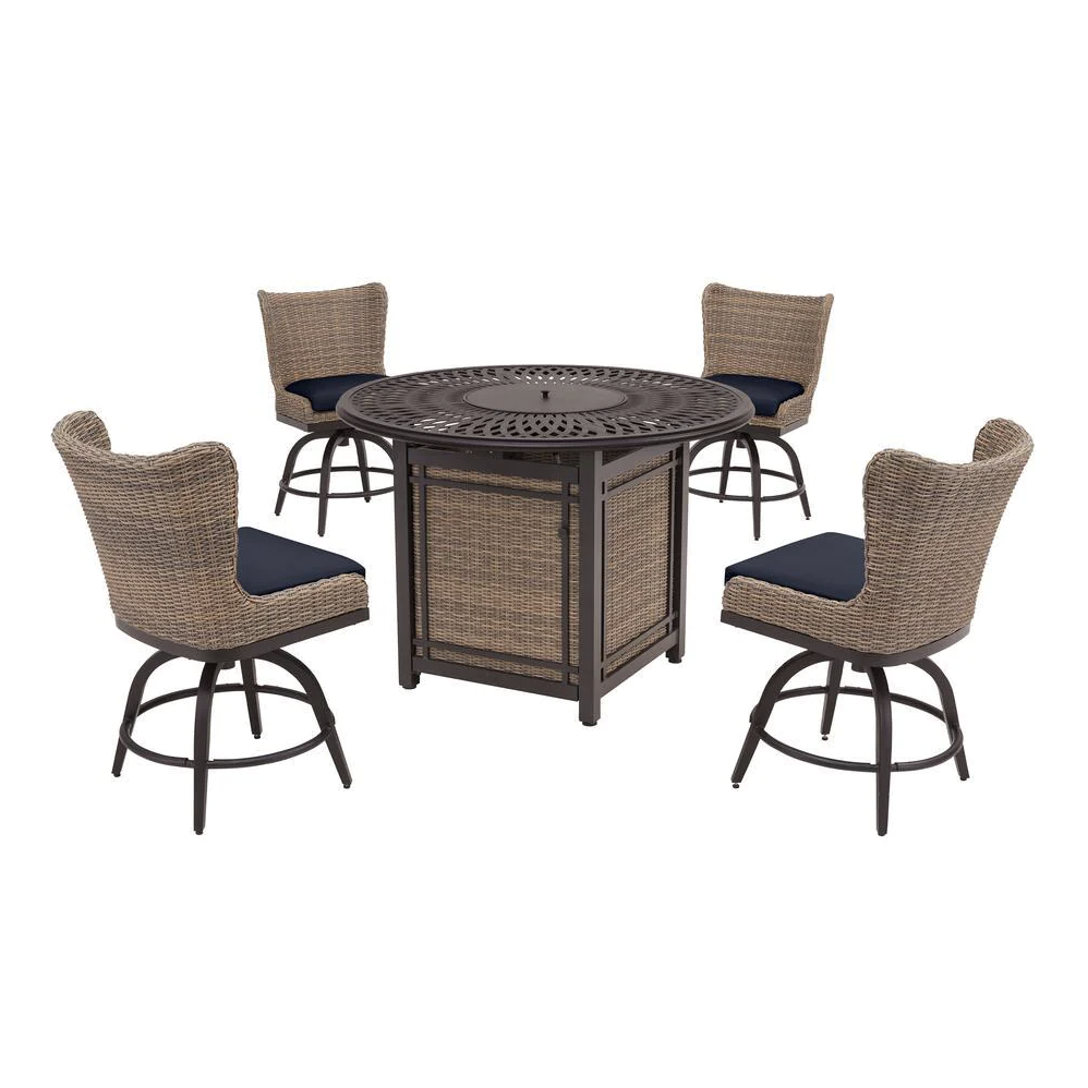 Woven high dining fire set 2025