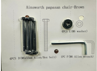 Ainsworth Papasan Chair - Hardware