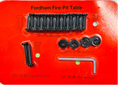Fordham Firepit Table - Hardware