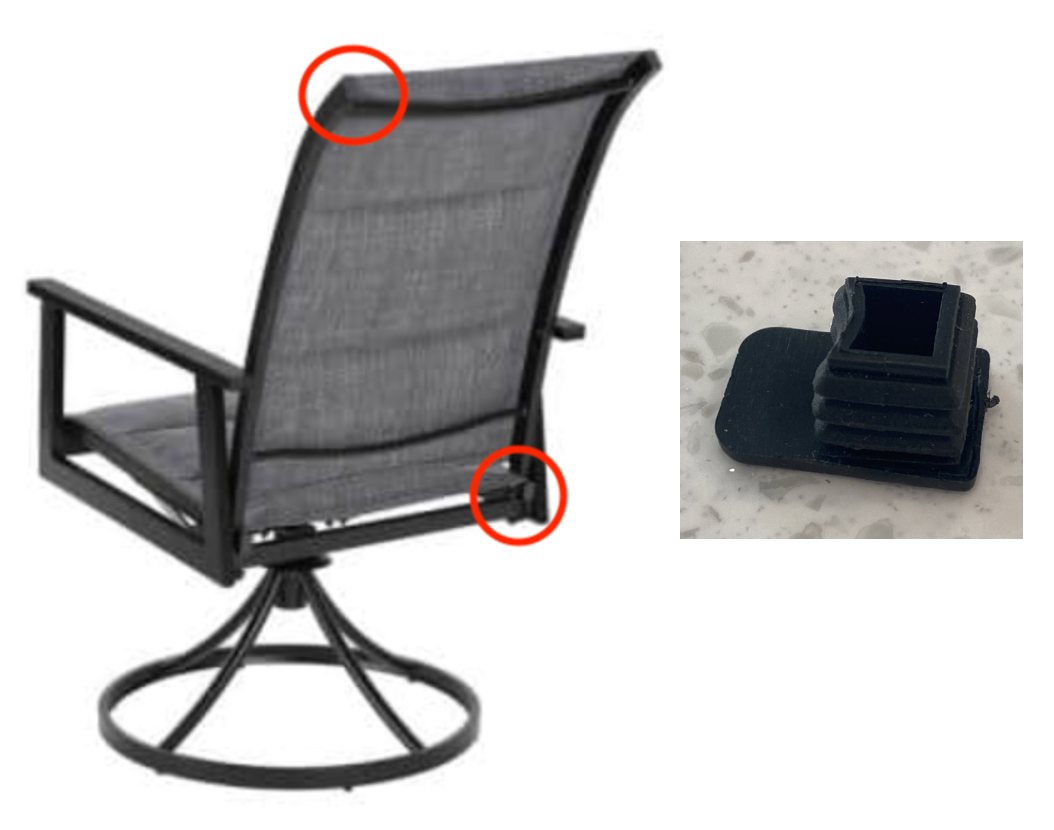 Ashbury / High Garden - Rear Seat Panel Cap/Upper Back Panel Cap