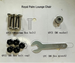 Royal Palm Lounge Chair - Hardware