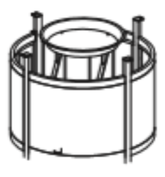 Lancaster 5 Piece Fire Chat Set Table - Base (no burner)