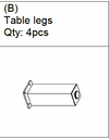 2025 Halstead 4 Piece Standard Seating Set-Table-Leg