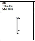 Bridgewater 3 Piece Bistro Set-Table-Leg