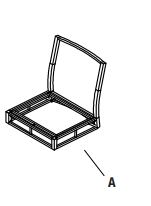Spring Lake 5PC Dining Set-Chair-Frame