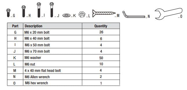 Richmond Shuffleboard Set-Hardware