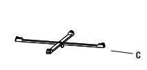 Spring Lake 5PC Dining Set-Table-Leg Connector