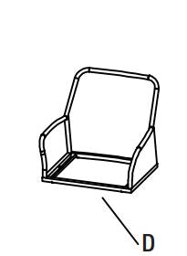 Oak Hills/Clovermill 4 Piece Conversation Set - Chair Frame