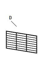 Ashford Park 5 Piece Folding Bar Set - Table Leg Panels (B,C,D)
