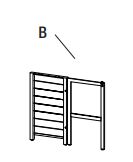 Ashford Park 5 Piece Folding Bar Set - Table Leg Panels (B,C,D)