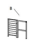 Ashford Park 5 Piece Folding Bar Set - Table Leg Panel