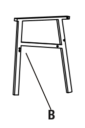 High Garden Stationary Steel Sling Chair - Arms
